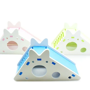 PVC Pet Supplies Small Animal Hamster Nest Pet Hedgehog Castle Toy 1 Pc Observation Platform Deck Ladder Pet Žaislinis namas/tiltas